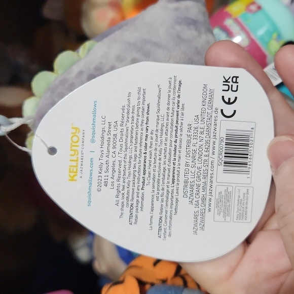 Squishmallow Xander Squishmallow Clip Dino Bag Keychain - Picture 4 of 5